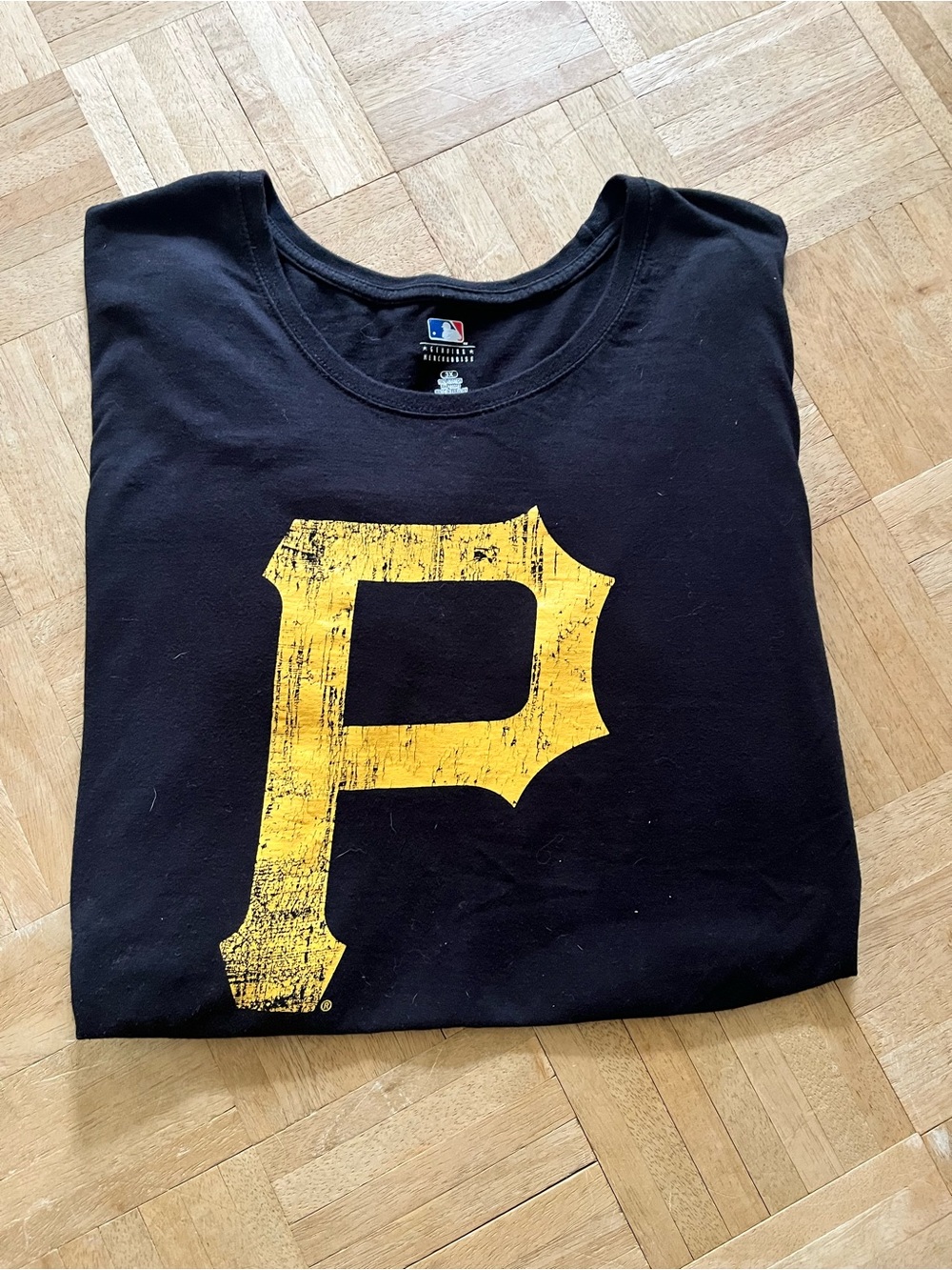 Genuine Merchandise Black Tee with MLB Logo